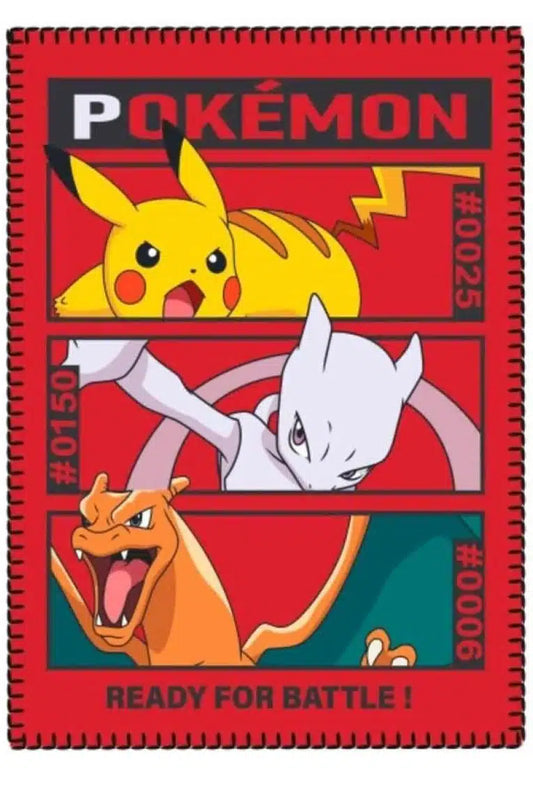 Pokémon Fleeceplaid 140x100cm Duurzaam Deken