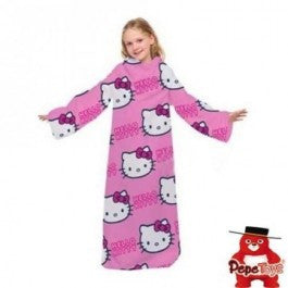 Hello Kitty Fleece Deken met Mouwen
