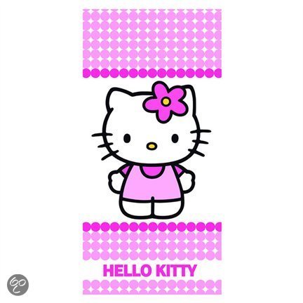 Hello Kitty Handdoek Stipje