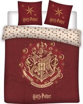 Harry Potter Dekbedovertrek 240x220 Hogwarts Zweinstein Bordeaux