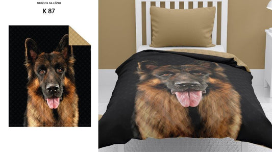 Youngs Hond Herder Bedsprei 170x210cm Katoen GEEN DEKBEDOVERTREK Excl Kussensloop