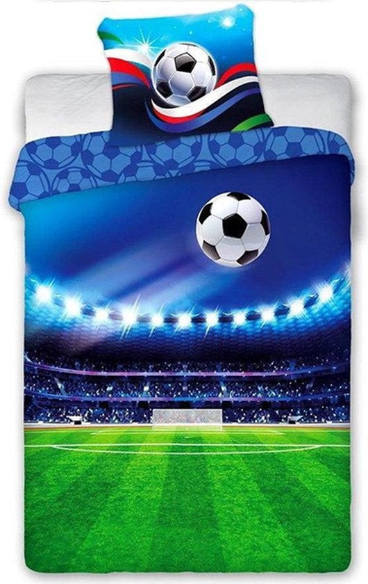 Voetbal Dekbedovertrek 140x200 2in1 Duurzaam Katoen