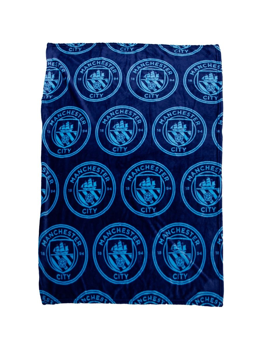 Manchester City Plaid Fleece Deken Groot 100x150cm 100% Polyester
