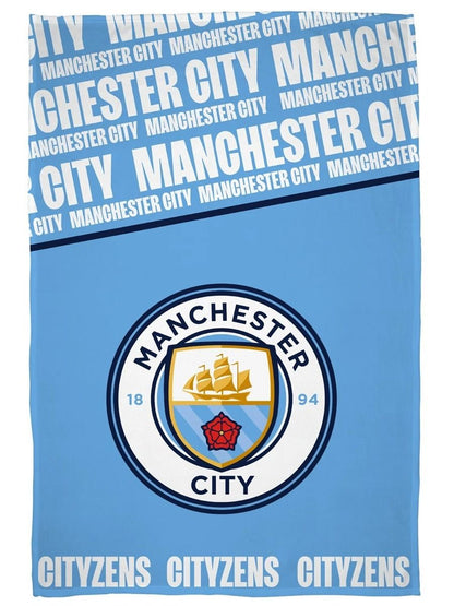 Manchester City Plaid Fleece Deken Groot 100x150cm 100% Polyester