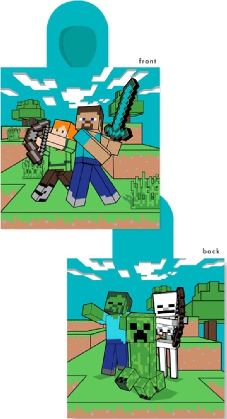 Minecraft Poncho 50x110 Katoen SALE