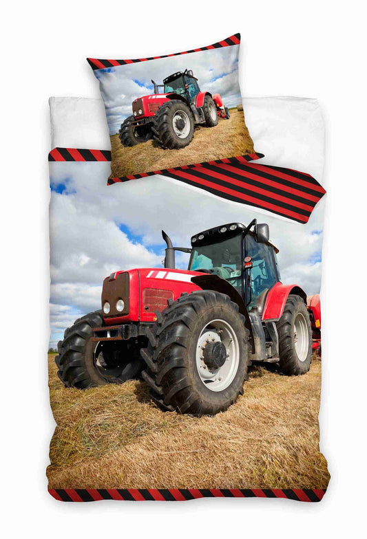 Tractor Dekbedovertrek Traktor 140x200 Katoen2in1