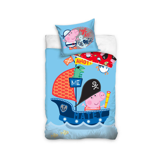 Peppa Pig Dekbedovertrek Ahoy