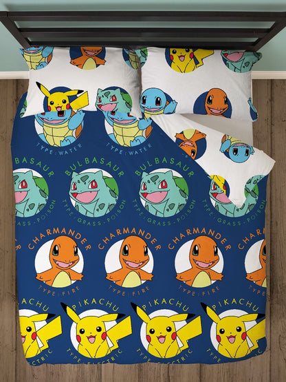 Pokemon Dekbedovertrek 200x200 2in1 Duurzaam Polykatoen