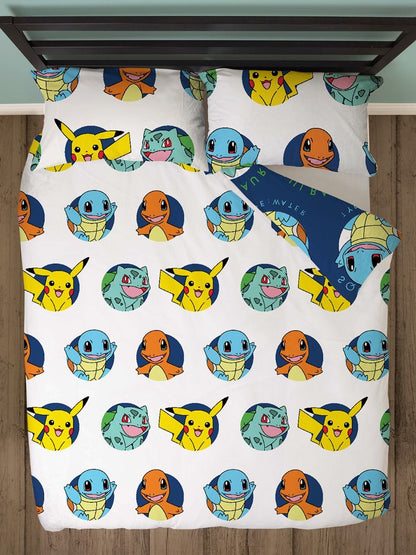 Pokemon Dekbedovertrek 200x200 2in1 Duurzaam Polykatoen