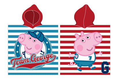 Peppa Pig Poncho Team George 50x115 Katoen Duurzaam