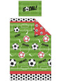 Voetbal Dekbedovertrek 135x200 Polykatoen 2in1
