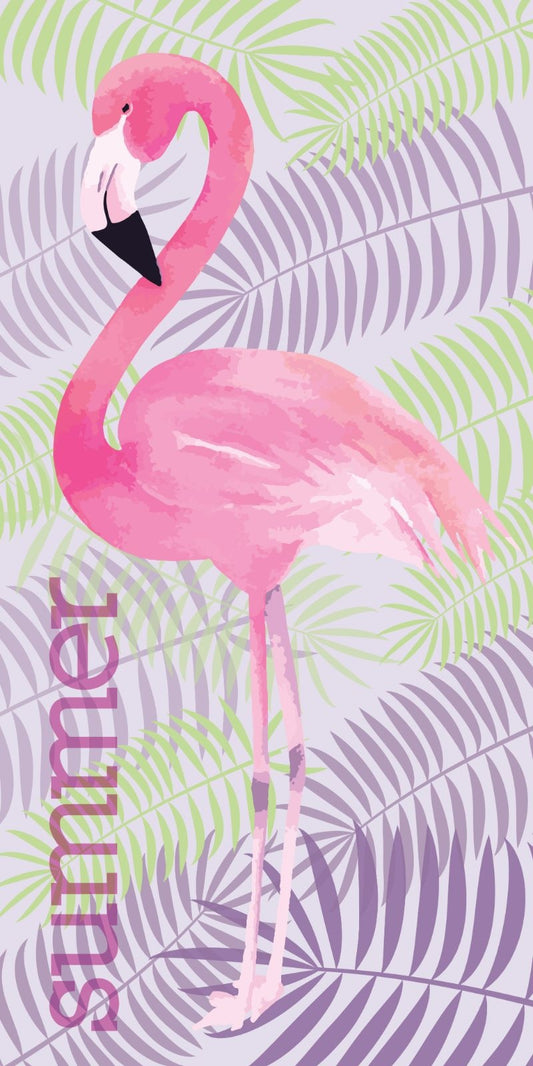 Flamingo Handdoek Tropical Island