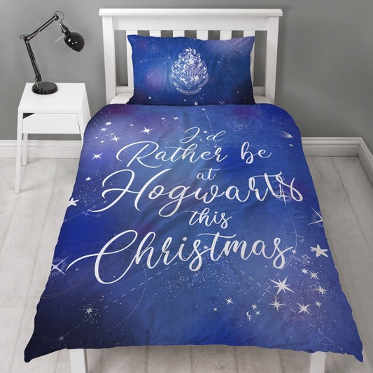 Christmas Harry Potter dekbedovertrek 135x200 Kerst 2in1 Polykatoen