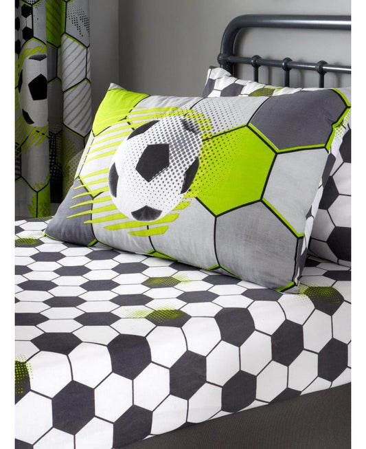 Set Van Één Hoeslaken En Kussensloop Voetbal