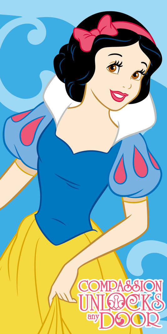 Princess Handdoek Strandlaken Sneeuwwit 70x140 Katoen