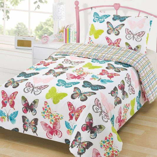 Mooie Vlinders Dekbedovertrek 135x200 Polyester